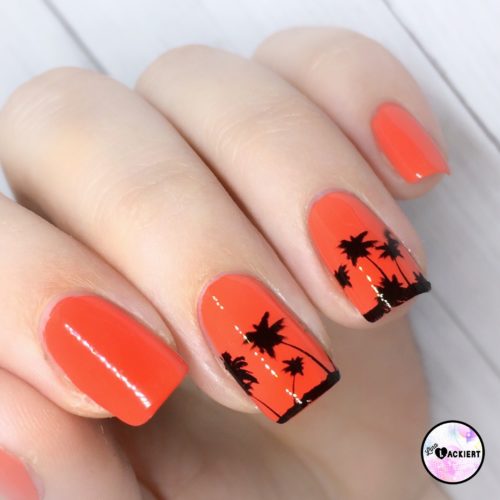 Sommer Nageldesign Palmen