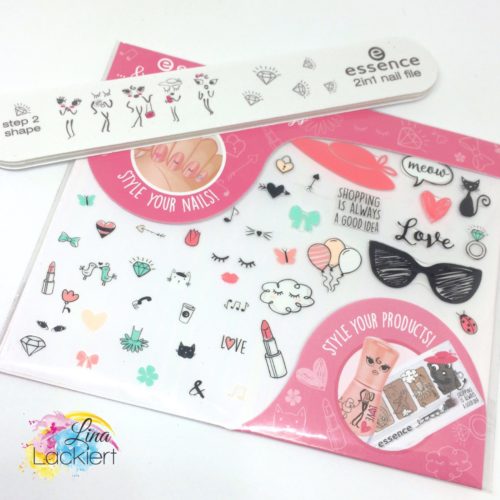 essence ...& the lovely little things nails sticker nail file